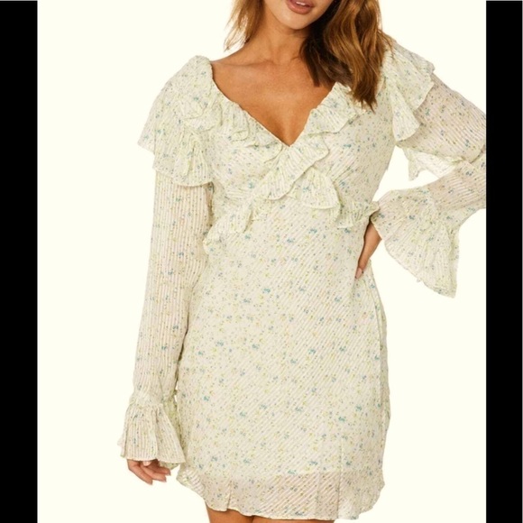 Free People Silky Tiny Floral Print NWOT - Picture 1 of 7